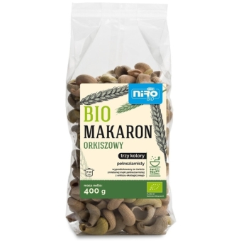 Makaron pełnoziarnisty z orkiszu nitki 400 g BIO Niro cena 13 95zł