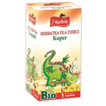Apotheke Herbatka dla dzieci koper włoski BIO 20saszetek cena 5,79zł