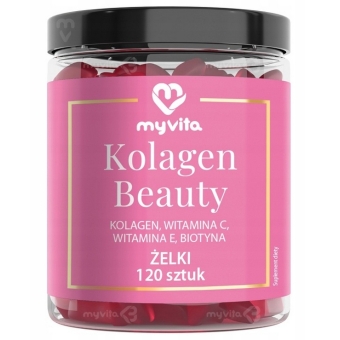MyVita Kolagen Beauty żelki naturalne 120sztuk cena 59,00zł