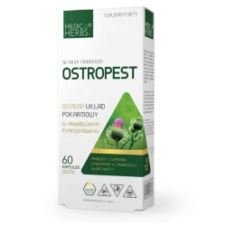 Medica Herbs Ostropest plamisty 312mg (milk thistle) 60kapsułek + próbki gratis  cena 16,90zł