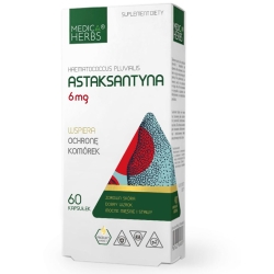 Medica Herbs Astaksantyna (Haematococcus pluvialis) 6mg 60kapsułek cena 29,95zł