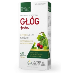 Medica Herbs Głóg Forte (Crataegus oxyacantha)520mg 60kapsułek cena 21,95zł