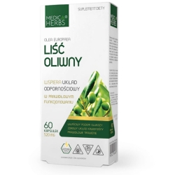 Medica Herbs Liść Oliwny (Olea europaea) 60kapsułek cena 24,95zł