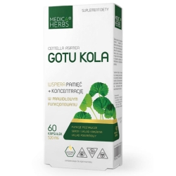 Medica Herbs Gotu Kola 520mg 60kapsułek cena 24,95zł