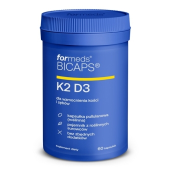 Formeds BICAPS K2 D3 60kapsułek cena 58,49zł