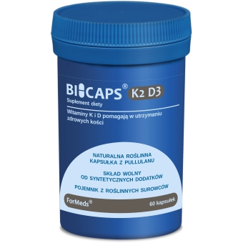 Formeds Bicaps K2 D3 60kapsułek cena 52,79zł