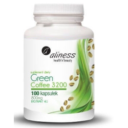 Aliness Zielona kawa Green Cofee 3200 100kapsułek cena 44,90zł