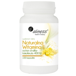Aliness Naturalna Witamina E 400j.m. 100kapsułek cena 44,90zł