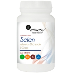 Aliness Selen (IV) selenian sodu 100µg 100tabletek cena 26,90zł