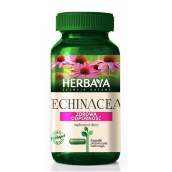 Herbaya Echinacea odporność 60kapsułek cena 31,25zł