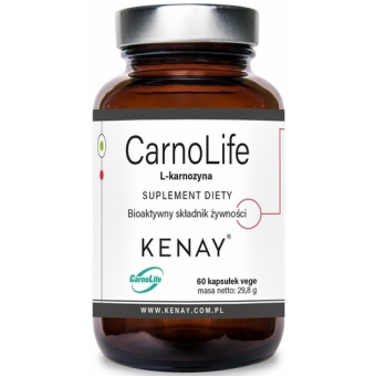 Kenay L-karnozyna CarnoLife 60kapsułek cena 129,65zł