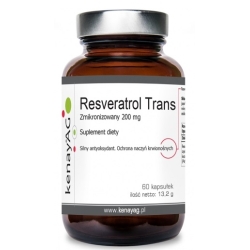 Kenay Resweratrol trans zmikronizowany 200mg 60kapsułek cena 108,90zł