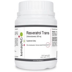 Kenay Resweratrol trans zmikronizowany 100mg 300kapsułek cena 358,98zł