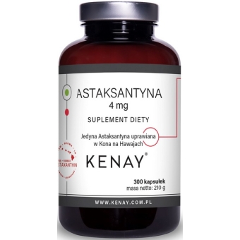Kenay Astaksantyna 4mg 300kapsułek cena 369,99zł