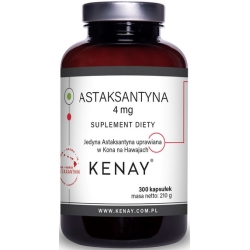 Kenay Astaksantyna 4mg 300kapsułek cena 369,99zł