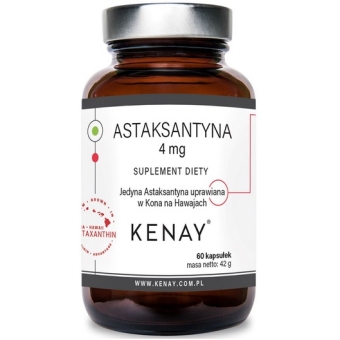Kenay Astaksantyna 4mg 60kapsułek cena 87,70zł