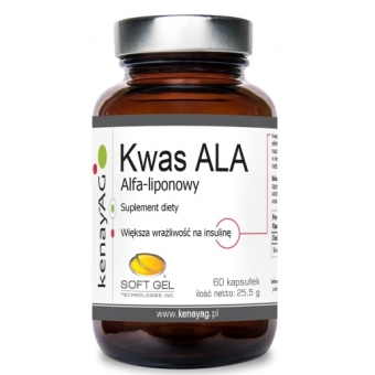 Kenay Kwas alfa-liponowy (ALA) 60kapsułek cena 43,90zł