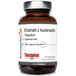 Kenay Ekstrakt z kozieradki Testofen® 60kapsułek cena 79,00zł