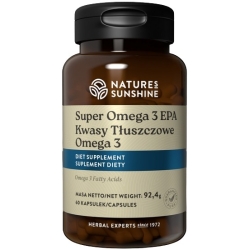 Nature's Sunshine Super Omega 3 EPA 60kapsułek + próbki gratis  cena 149,00zł