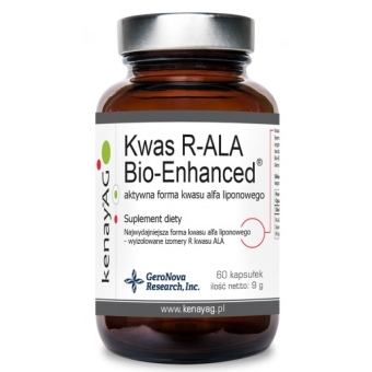 Kenay Kwas R-ALA Bio-Enhanced® aktywna forma kwasu liponowego 60kapsułek cena 85,99zł