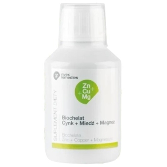 Invex Remedies Biochelat Zn-Cu-Mg (Cynk-Miedź-Magnez) 150ml cena 36,50zł