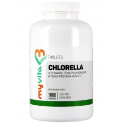 MyVita Chlorella 250mg 1000tabletek cena 56,90zł