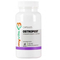 MyVita Ostropest 125mg 60kapsułek cena 19,95zł