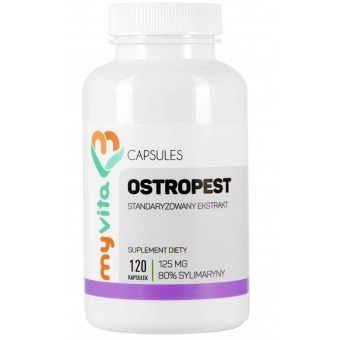 MyVita Ostropest 125mg 120kapsułek OSTATNIE SZTUKI cena 25,90zł