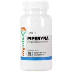 MyVita Piperyna 10mg 120tabletek cena 25,95zł
