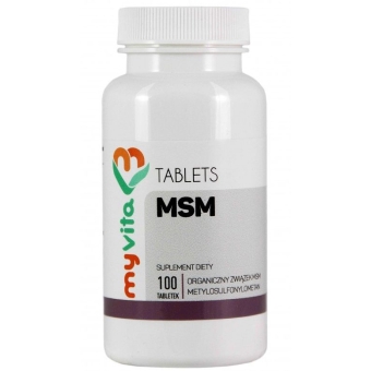 MyVita MSM 500mg 100tabletek cena 18,95zł