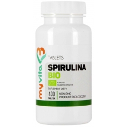 Myvita Spirulina BIO 250mg 400tabletek cena 26,90zł