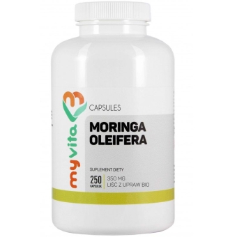 MyVita Moringa Oleifera 350mg 250kapsułek cena 36,59zł