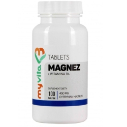 MyVita Magnez+ B6 450mg 100tabletek cena 21,90zł