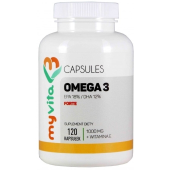 MyVita Omega-3 Forte 1000mg 120kapsułek cena 31,95zł