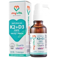 MyVita Witamina K2+ D3 w kroplach 30ml cena 64,99zł