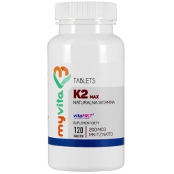 MyVita Witamina K2 MK-7 200uq MAX 120tabletek cena 57,49zł