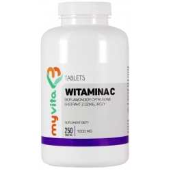 MyVita Witamina C 1000mg + Dzika Róża + Bioflawonoidy 250tabletek cena 48,95zł