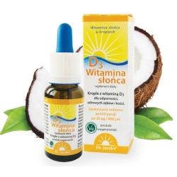 Dr Jacobs D3 Witamina Słońca krople 20ml  cena 25,00zł