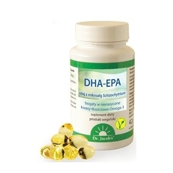 Dr Jacobs DHA-EPA olej alg Schizochytrium 60 kapsułek cena 71,20zł