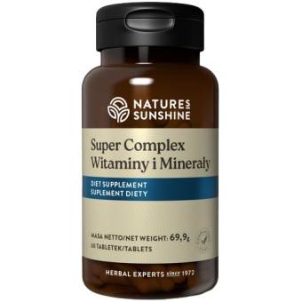 Nature's Sunshine Witaminy i Minerały - Super Complex 60tabletek cena 145,50zł