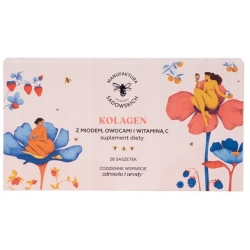 Kolagen rybi w saszetkach z miodem, owocami i witaminą C 28saszetek Pasieki Rodziny Sadowskich cena 199,00zł