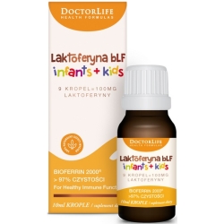 Doctor Life Laktoferyna Infants&Kids Bioferrin 2000 krople 10ml cena 42,89zł