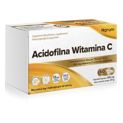 Narum Acidofilina Witamina C 60kapsułek Vitaway LLC cena 79,90zł