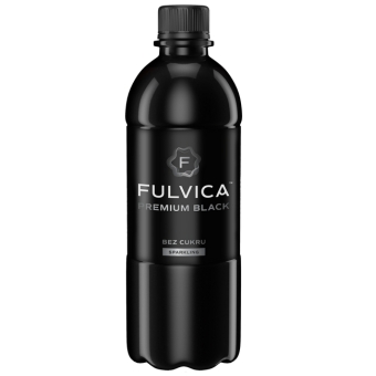 Czarna woda gazowana Premium Black Water bez cukru 500ml Fulvica cena 6,49zł
