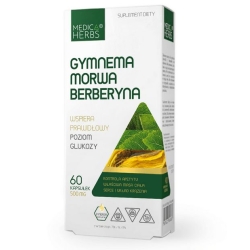 Medica Herbs Gymnema Morwa Berberyna 60kapsułek cena 25,95zł
