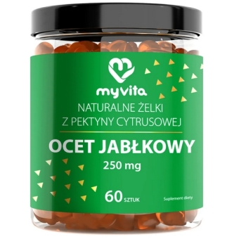MyVita Ocet jabłkowy żelki 60sztuk cena 34,90zł