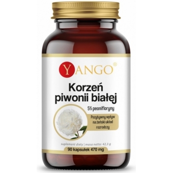 Yango Korzeń Piwonii Białej 5% Peonifloryny 90kapsułek cena 49,90zł