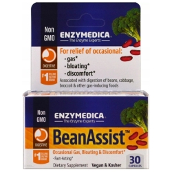 Enzymedica BeanAssist enzymy trawienne 30kapsułek cena 47,90zł