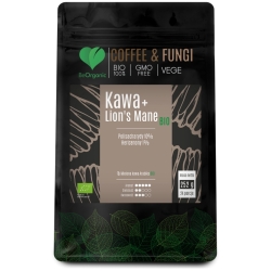 BeOrganic Coffee & Fungi Kawa Arabica mielona + Lion’s Mane (soplówka jeżowata) BIO 252g cena 59,90zł