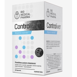 Controliver wsparcie wątroby 60kapsułek Bio Medical Pharma cena 79,00zł